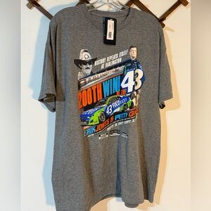 Nascar Men's Heather Gray Crewneck T-shirt Erik Jones and petty gms @ darlington